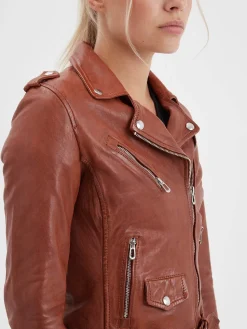 Paula - Blouson biker cuir femme