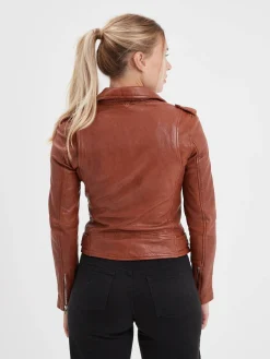 Paula - Blouson biker cuir femme
