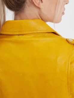 Paula - Blouson biker cuir femme