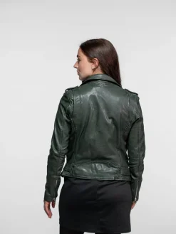 Paula - Blouson biker cuir femme