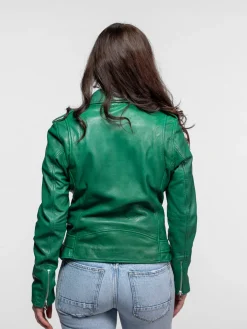 Paula - Blouson biker cuir femme