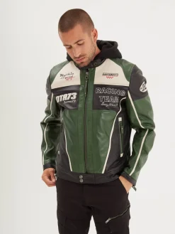 Perez - Blouson cuir motard