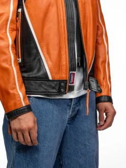 Perez - Blouson cuir motard