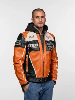 Perez - Blouson cuir motard