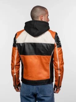 Perez - Blouson cuir motard