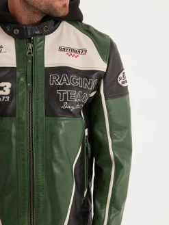 Perez - Blouson cuir motard