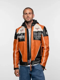 Perez - Blouson cuir motard