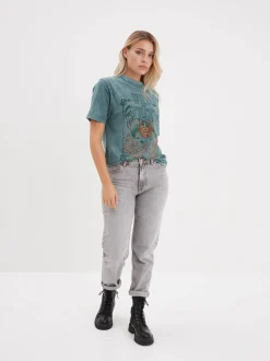 Petula - T-shirt rock femme