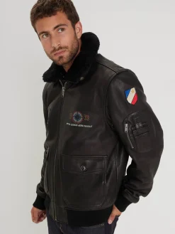Phantom - Blouson cuir aviateur homme