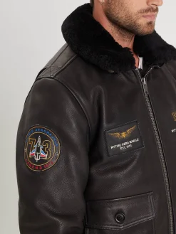 Phantom - Blouson cuir aviateur homme