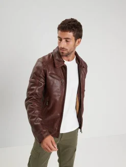 Platon - Blouson cuir aviateur homme