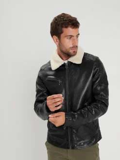 Platon - Blouson cuir aviateur homme