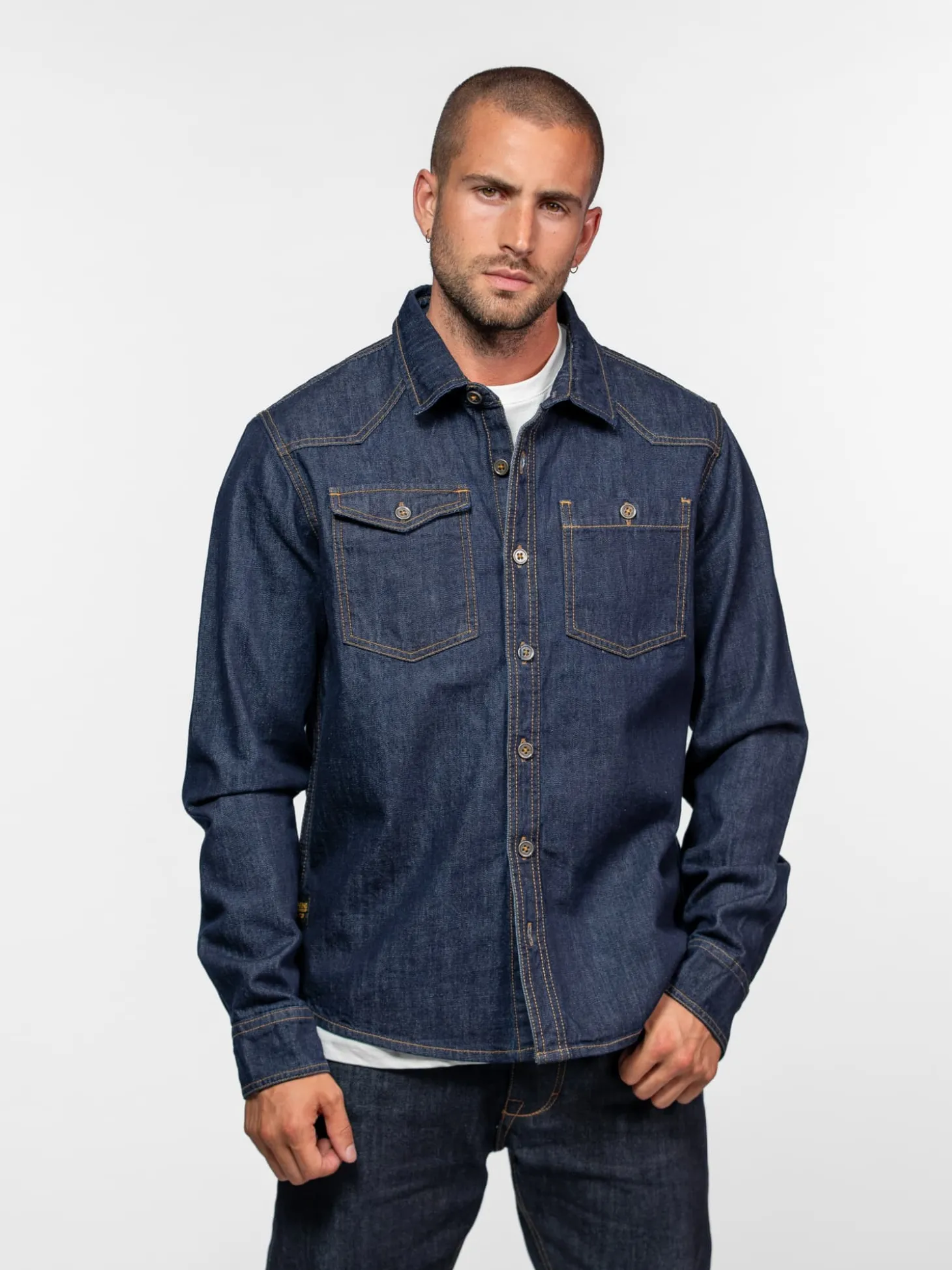 Pueblo - Chemise denim homme