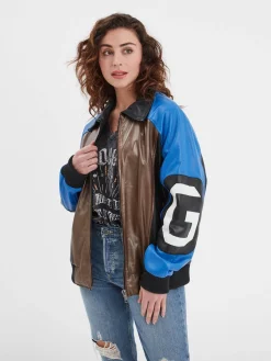 Racila - Veste cuir oversize femme