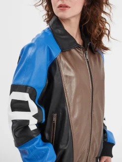 Racila - Veste cuir oversize femme