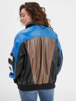 Racila - Veste cuir oversize femme
