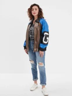 Racila - Veste cuir oversize femme