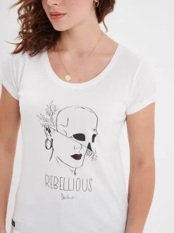 Rebellious - T-shirt moulant femme