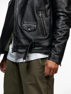 Rick - Biker cuir homme noir