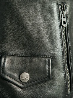 Rick - Biker cuir homme noir
