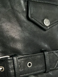 Rick - Biker cuir homme noir
