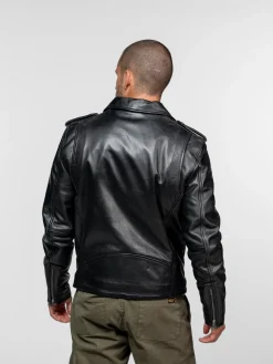 Rick - Biker cuir homme noir