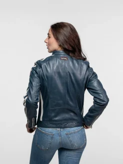 Roadie - Blouson motard cuir femme