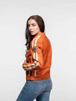 Roadie - Blouson motard cuir femme