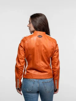 Roadie - Blouson motard cuir femme