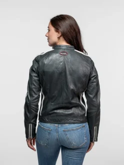 Roadie - Blouson motard cuir femme