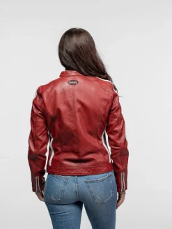 Roadie - Blouson motard cuir femme