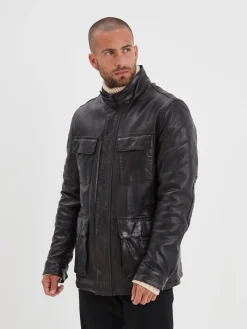 Salemi - Blouson cuir vintage