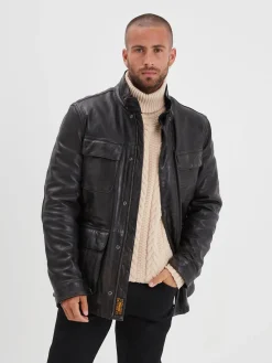Salemi - Blouson cuir vintage