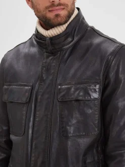 Salemi - Blouson cuir vintage
