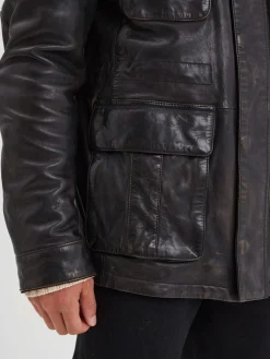 Salemi - Blouson cuir vintage