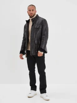 Salemi - Blouson cuir vintage