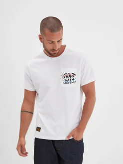 Salm - T-shirt moto rétro homme
