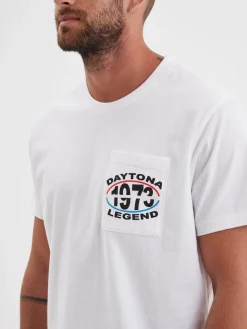 Salm - T-shirt moto rétro homme