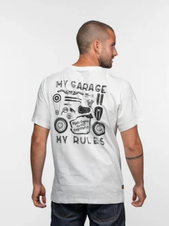 Sandell - T-shirt moto vintage