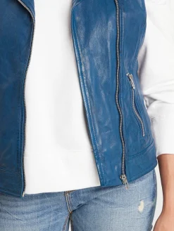 Sarah - Veste cuir sans manche