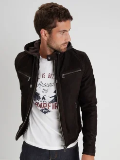 Scaroni madisson - Blouson cuir homme marron