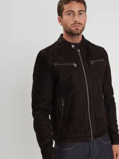 Scaroni madisson - Blouson cuir homme marron