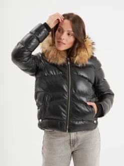 Shana - Doudoune cuir femme