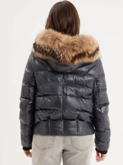 Shana - Doudoune cuir femme