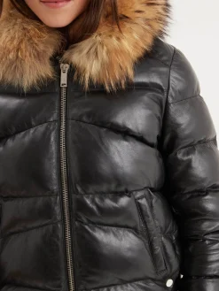 Shana - Doudoune cuir femme