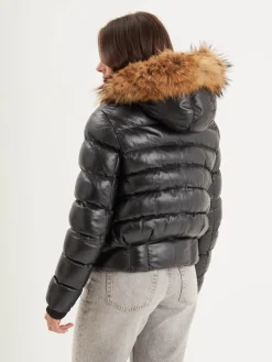 Shana - Doudoune cuir femme