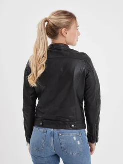 Silene - Blouson rétro cuir femme
