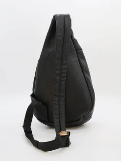 Siling - Sacoche cuir noir homme