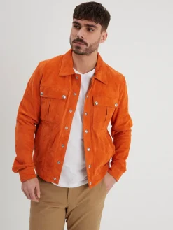 Smith - Veste en daim homme