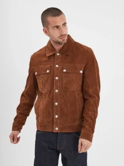 Smith - Veste en daim homme